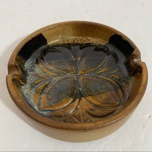 Vintage Pottery Craft USA ashtray trinket dish stoneware small
